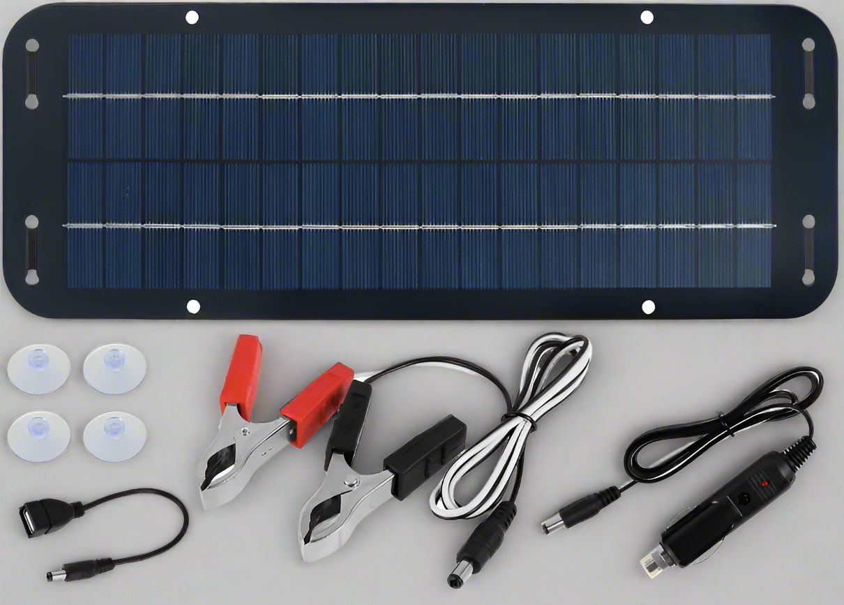 Solar Trickle Charger 12V Kit IP65 Waterproof