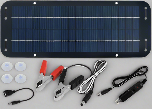 Solar Trickle Charger 12V Kit IP65 Waterproof